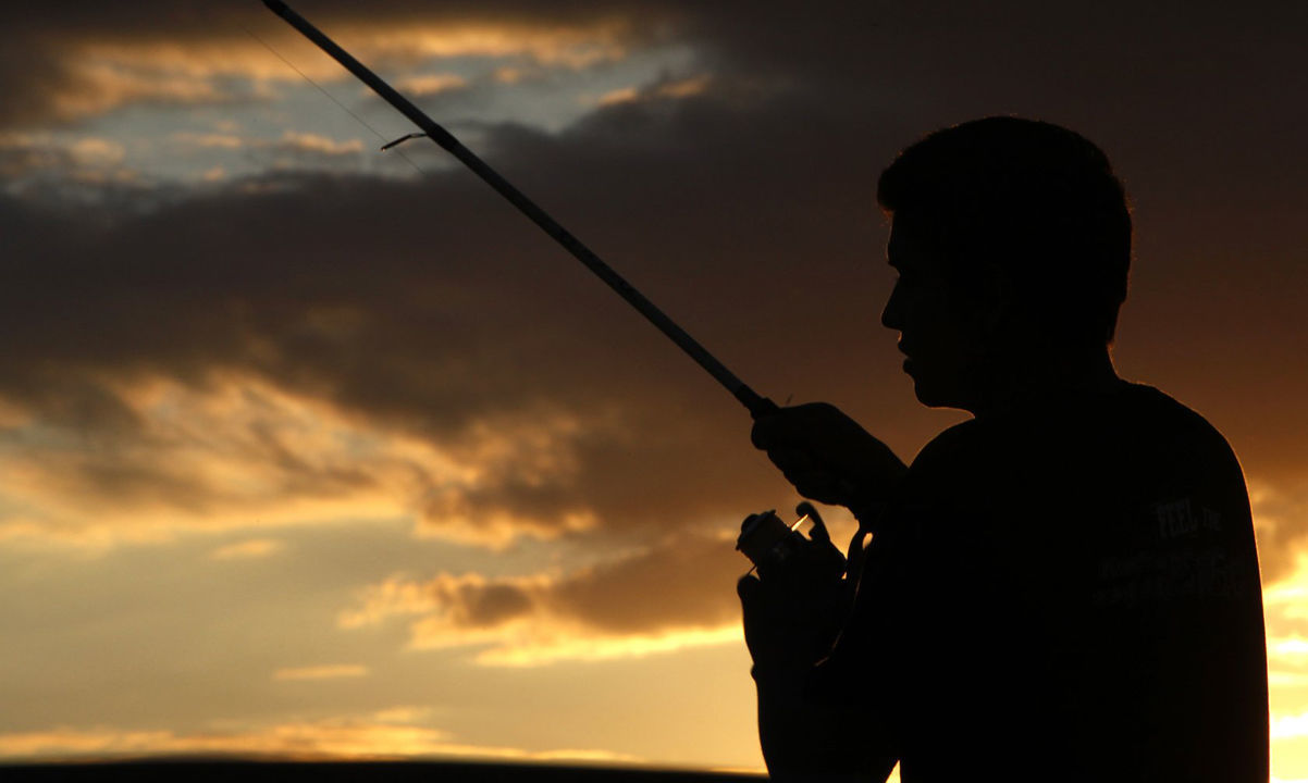 Fishing at Garnett Pond